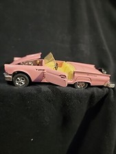 1956 Pink Ford Thunderbird Toy Car SS 401-2 Friction Powered