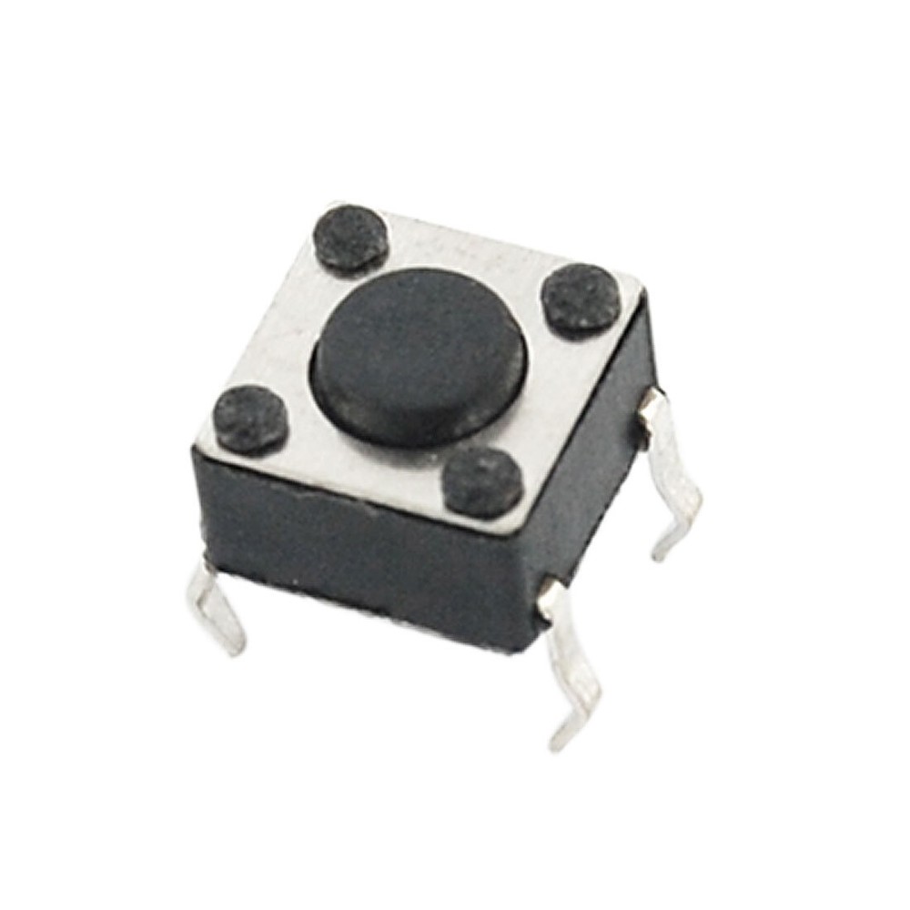 10 Pcs 6x6x6mm DIP Tactile Push Button Switch for PCB Panel