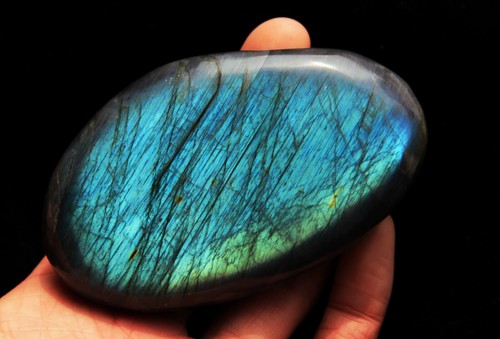 220g The rare / Blue/Yellow Labradorite Fire Mineral Specimen 1 - Imagen 2 de 12