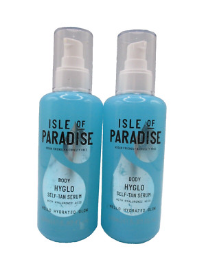 Lot/2 Isle of Paradise Hyglo Body Hyaluronic Self Tan Serum ~ 150 ml / Read Desc
