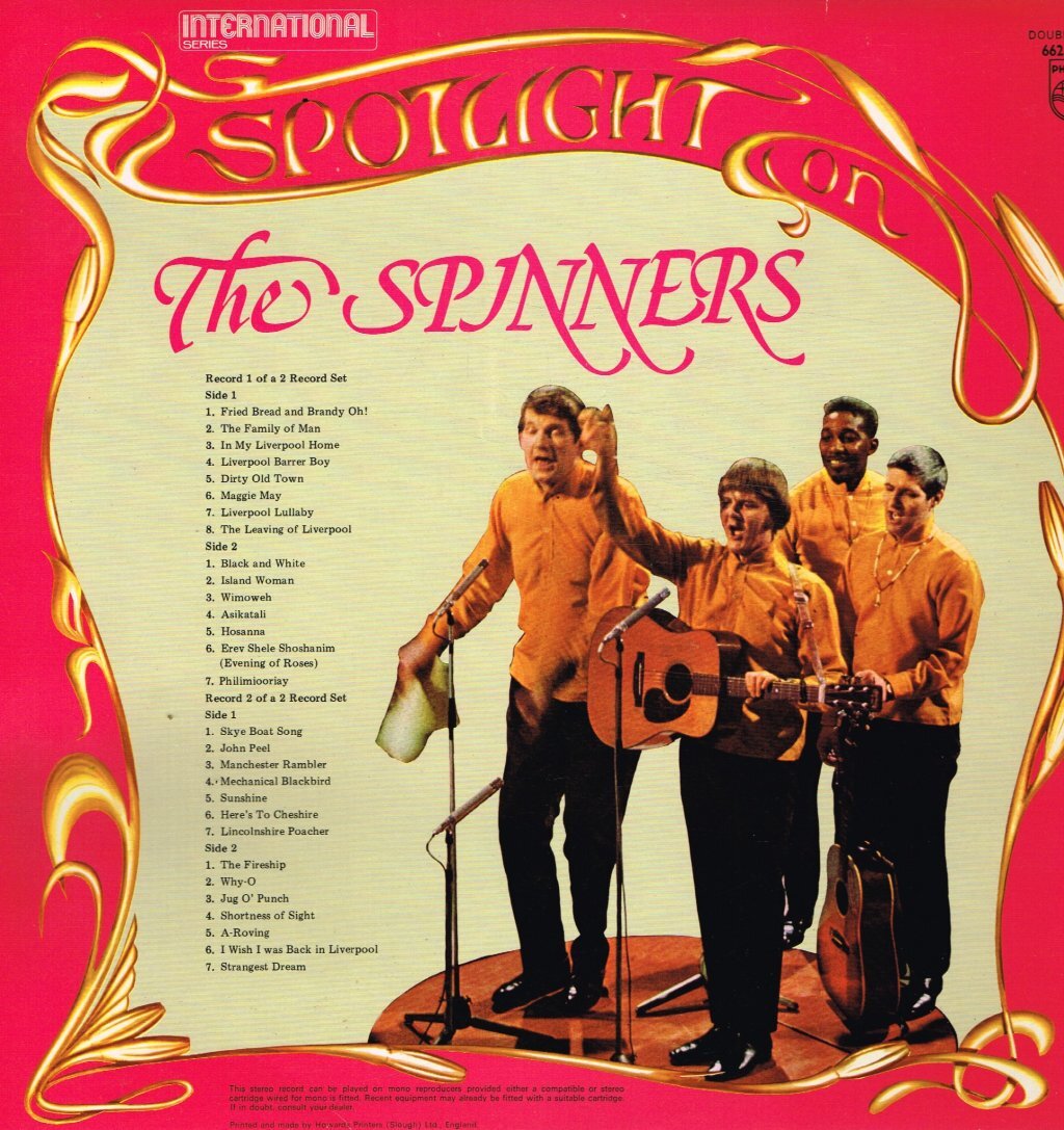Spinners (Folk Group) Spotlight On double LP vinyl UK Philips in stickered eBay
