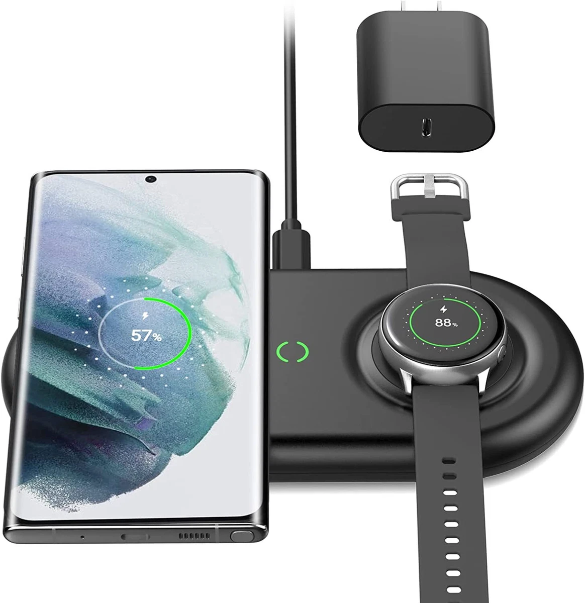 For Samsung Galaxy S23 Ultra S23 Plus Wireless Dual Charger