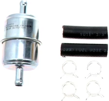 WIX 33033 Universal In-Line Fuel Filter with 3/8â€ Clamp-On Inlet/Outlet