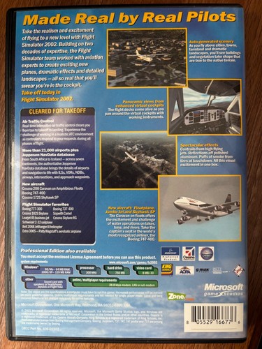 Microsoft Flight Similator 2002 pc cd rom games - Picture 2 of 2