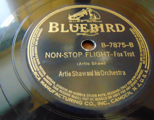 78RPM Bluebird B-7875 Artie Shaw - Nightmare / Non-Stop Flight, nice V+ E- V+ - Imagen 3 de 4