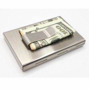 RFID-Blocking-Stainless-Steel-Credit-Card-ID-Holder-Metal-Wallet-Case-Money-Clip