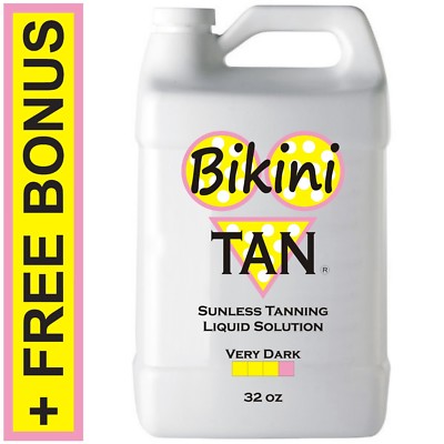 BIKINI TAN - VERY DARK  32 oz  Spray Tanning Solution / Sunless Self Tanner Mist