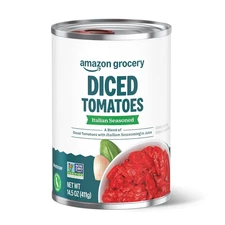 Amazon Grocery, Italian Seasoned Diced Tomatoes, 14.5 Oz (Previously , Packaging