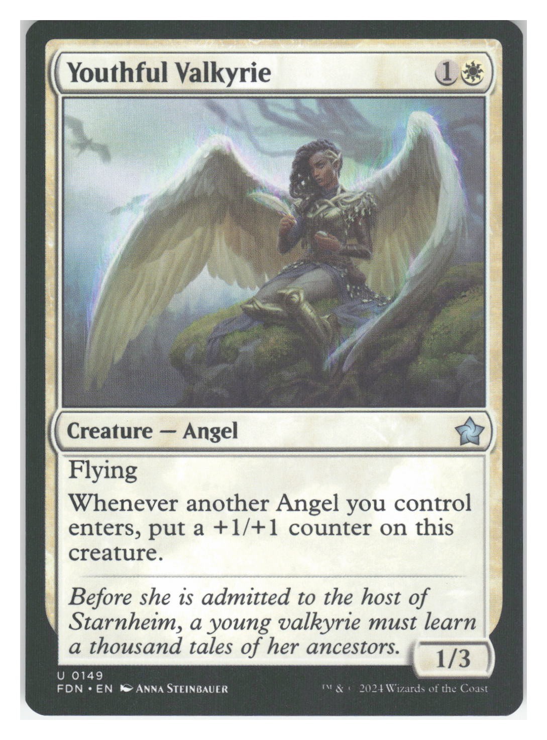 Youthful Valkyrie #149 (NM) Foundations FDN Magic MTG