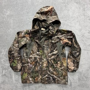 Red Head Jacket Youth M Brown Camouflage Anorak Hooded Insulated Lined Hunting