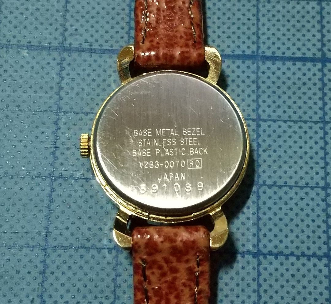 M992 稼動品 SEIKO セイコー ALBA アルバ Disney クォーツ SEIKO セイコー ALBA アルバ ミッキーコラボ 文字盤ブルー