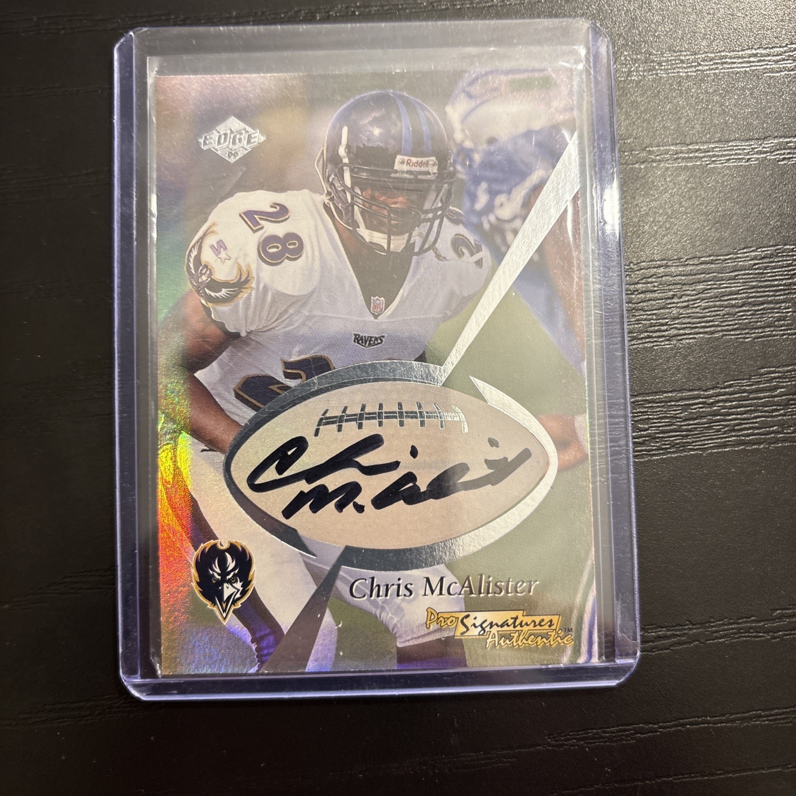 Chris McAlister Collector's Edge 1st Place Pro Signature Authentics # Pro Signature Authentics