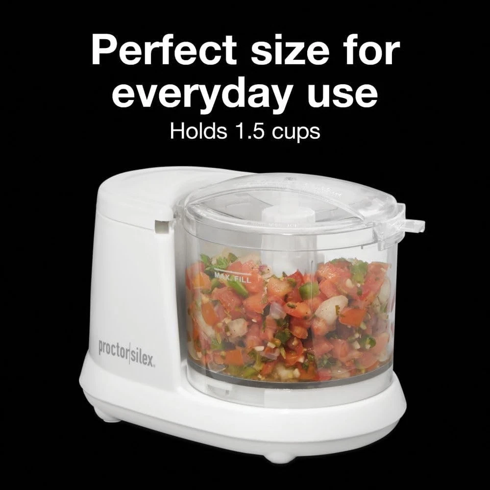 Proctor Silex Durable Electric Vegetable Chopper & Mini Food Processor - Image 2 of 4