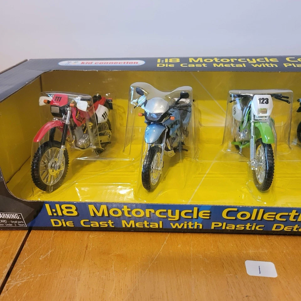 Maisto Dirt Bikes 1:18 Motorcycle Collection Rare Set Diecast Kid Connection - Image 3 of 4