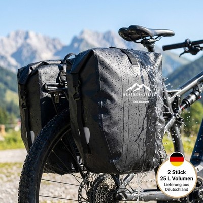 2 x E-Bike Fahrradtasche Gepäckträgertasche wasserdicht 3in1 Schultergurt