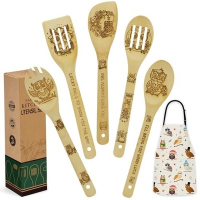 Owl Gifts for Women, Cute Kitchen Cooking Utensils Set include Unique Owls