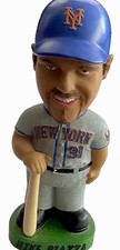 MIKE PIAZZA #31 Bobblehead New York Mets Gray Uniform 2001 MLBP Bobble Dobbles