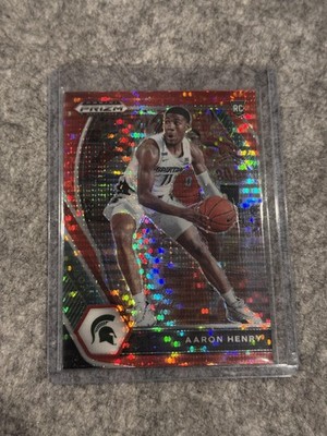 2021 Panini Prizm Draft Picks #48 Aaron Henry Red Pulsar