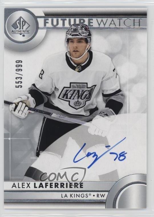 2023-24 SP Authentic Future Watch 553/999 Alex Laferriere #181 Rookie Auto RC