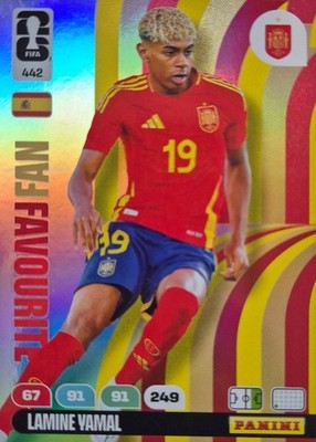 Panini Fifa World Cup 2026 Fans Favourite 442 Lamine Yamal Spain Spanien