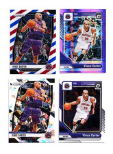 Vince Carter 2024-25 Prizm Red White & Blue + Optic Pink + Ice PRIZM LOT 4 cards