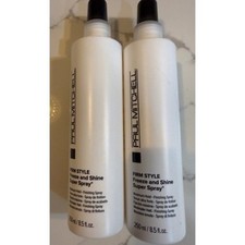 2 Paul Mitchell Firm Style Freeze and Shine Super Spray 8.5 oz 250 ml Max Hold