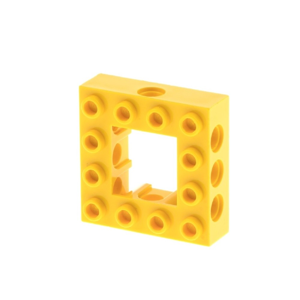 1X Lego Technic Building Brick Frame 4X4 Yellow Hole Brick Point 4218726 32324