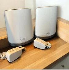 NETGEAR - Orbi 750 Series AX5200 Tri-Band Mesh Wi-Fi 6 System (2-pack) - White