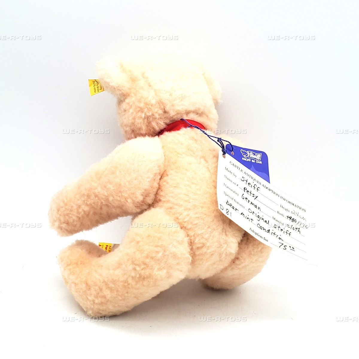 Steiff Original Tan Mohair Petsy Bear 8'' Plush | eBay