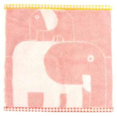 Hermes Carre Towel Animo Block H104778M 01 Cotton Rose Quartz Handkerchief 0793