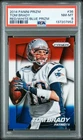 2014 PANINI PRIZM RED/WHITE/BLUE PRIZM #36 TOM BRADY PSA 8