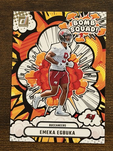 2025 Donruss Emeka Egbuka Bomb Squad Rookie RC #BS-EEA Buccaneers - Picture 1 of 2