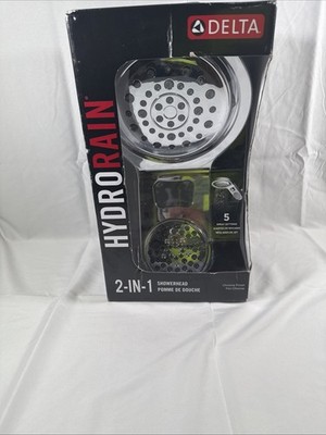 Delta HydroRain 2-in-1 Showerhead - 5 Spray Settings -CHROME (58580-PK)