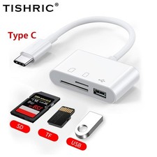 USB C to SD Card Reader Writer OTG Adapter Micro Memory Card Reader Card Readers