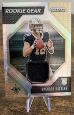 2024 Panini Prizm Rookie Gear Spencer Rattler #RG-SRR Silver Patch (RC) Saints