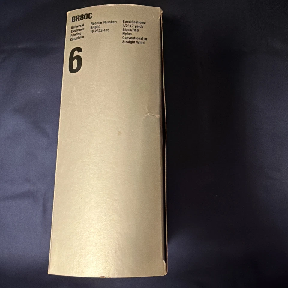 Lote De Colección De 6 Cinta Calculadora Universal NuKote BR80C 1/2x7 Yardas Foto 3 de 3