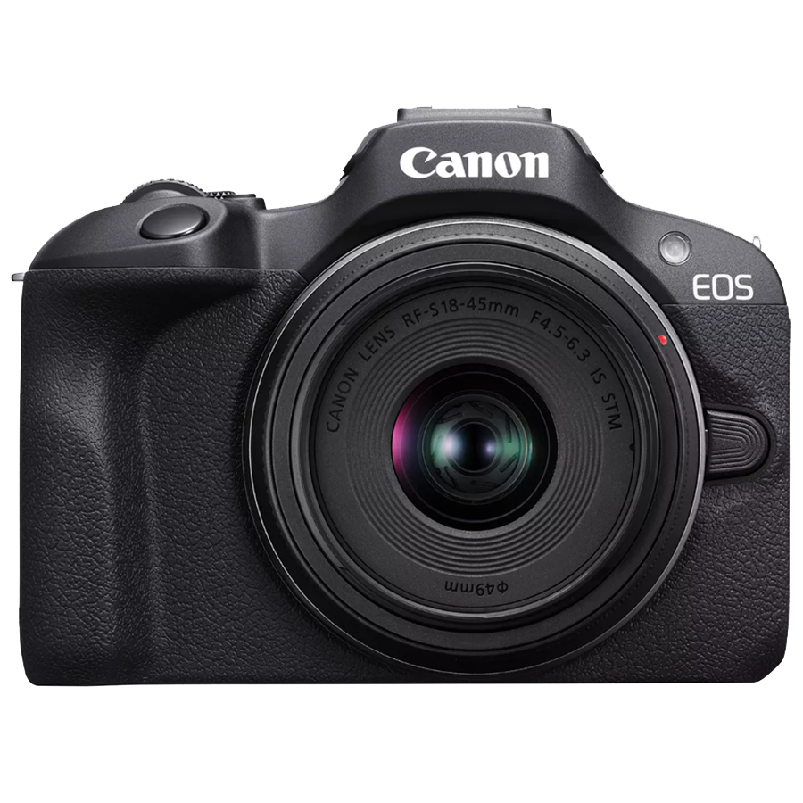 Canon EOS R100 Mirrorless Camera + RF-S 18-45mm F4.5-6.3 IS STM Lens Kit Bundle