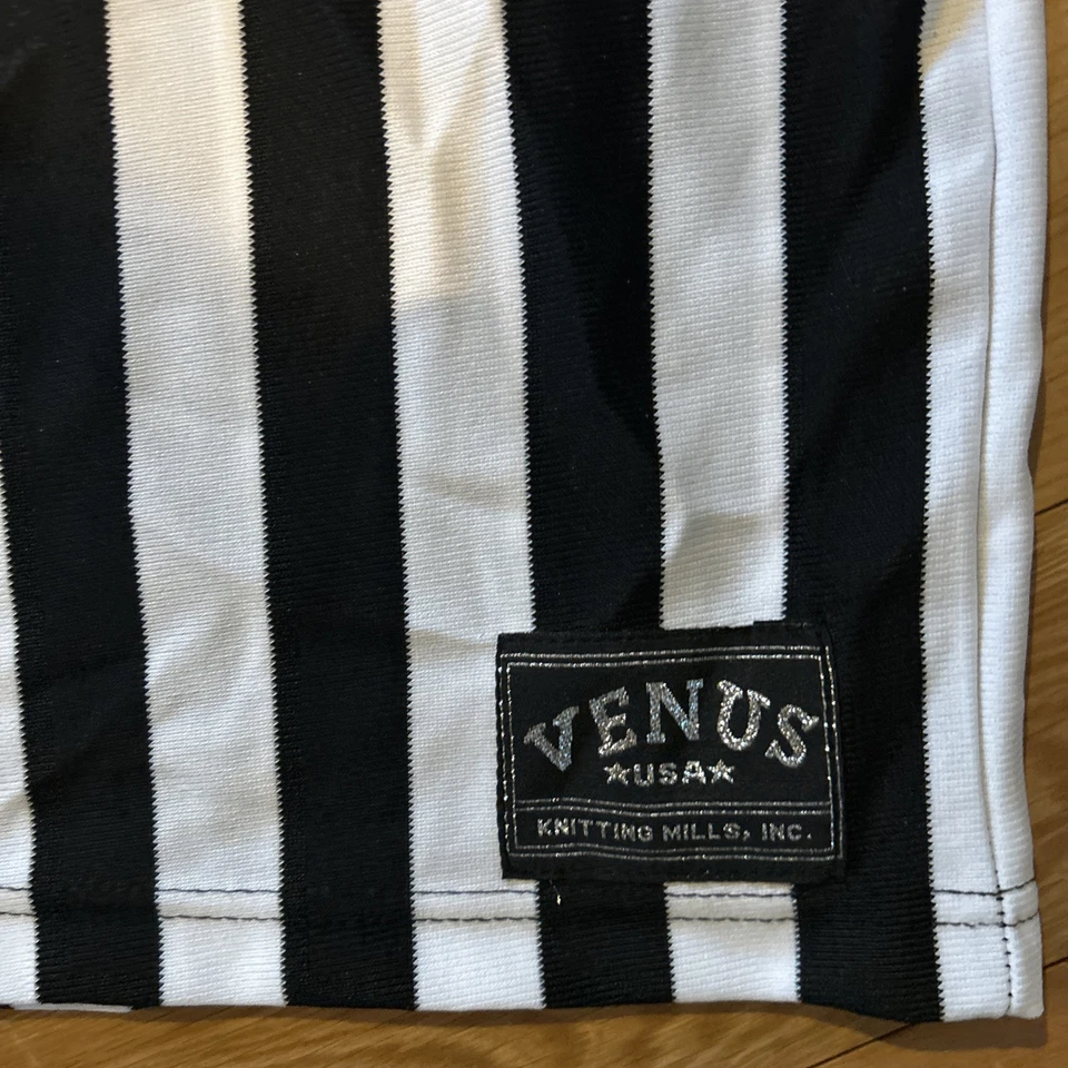 Camisa Árbitro Atlético Miller Lite Talla 2XL Disfraz Negro Blanco Rayas Deportes Foto 2 de 4