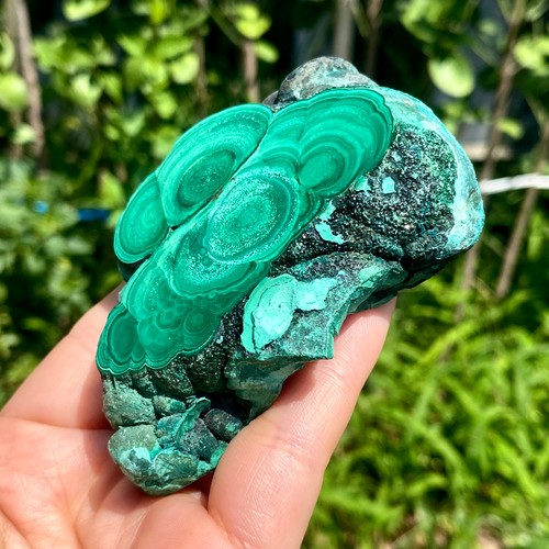 218G Natural Green Malachite Slab Quartz Crystal piece Ore Specimen Healing - Picture 11 of 16