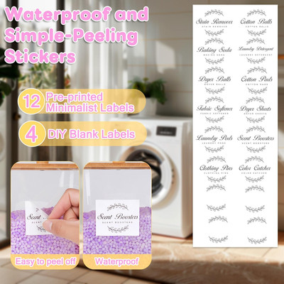 3 Pack Laundry Pods Container & Dryer Sheet Holder Set,Clear Laundry Room Org...