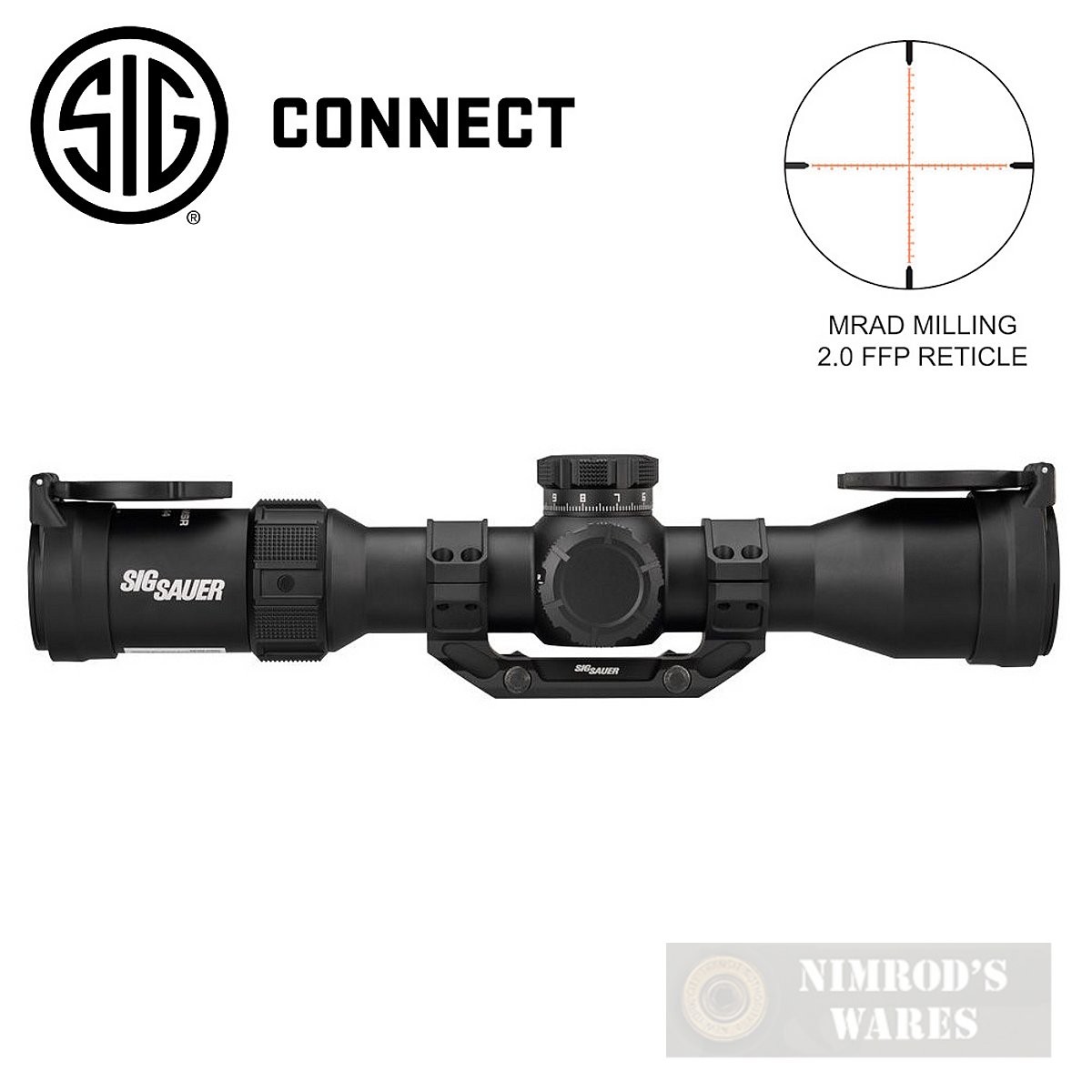 Sig TANGO-MSR 2-12x44mm SCOPE FFP MRAD Milling 2.0 Illuminat