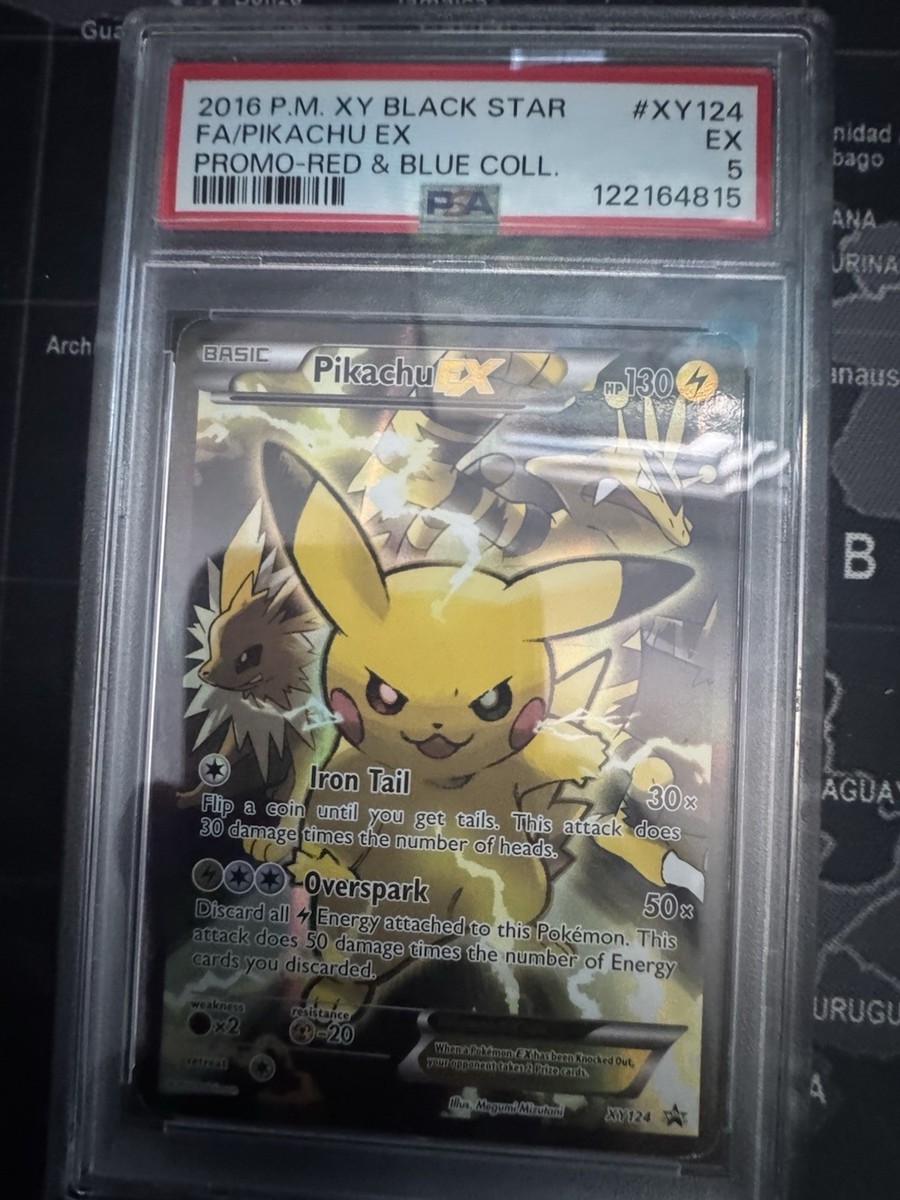 Pikachu EX XY124 2016 Black Star Promo - PSA 5 | eBay