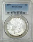 1897 P Morgan Silver Dollar PCGS MS62 Bright & Frosty PQ! Just Graded #E281G
