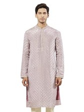VASTRAMAY Men's Tissue Silk Kurta - This is Men's Kurta Features an Elegant a...