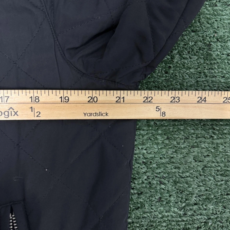 Chaqueta Your Neighbors Para Hombre Mediana Negra Diamante Acolchada Bombardero Cremallera Completa Foto 4 de 4