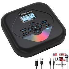 CD Player Portable,Bluetooth CD Player with Speakers,Rechargeable Player for
