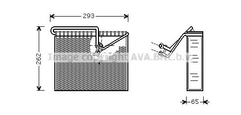 Air conditioning evaporator OLV372 AVA QUALITY COOLING for OPEL ASTRA G Estate