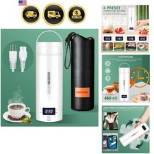 Travel Electric Kettle Portable Small Mini Tea Coffee Kettle Water Boiler, Wa...