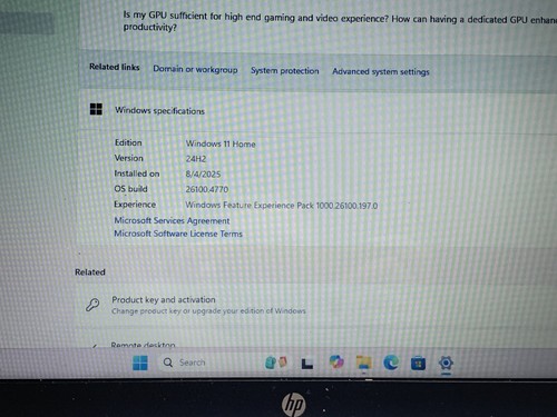 HP DESKTOP- GMBCARU AMD RYZEN 5 300U@2.1GHz 12GB RAM 512GB NVMe W11H TOUCH W\AC - Picture 4 of 12