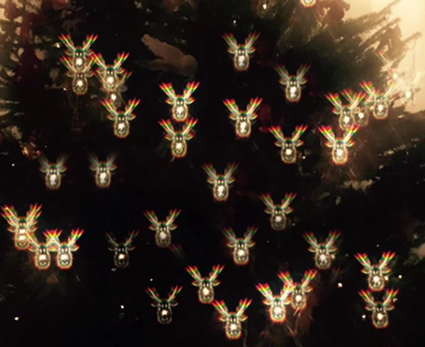 3D рождественские очки упаковка 20 праздничных огней чулки наполнители офисные вечеринки - Изображение 4 из 4